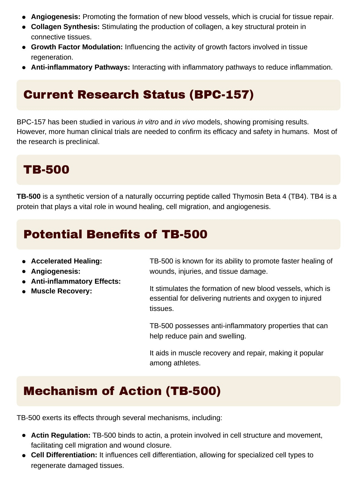 Tb500/bpc157 10mg/10mg