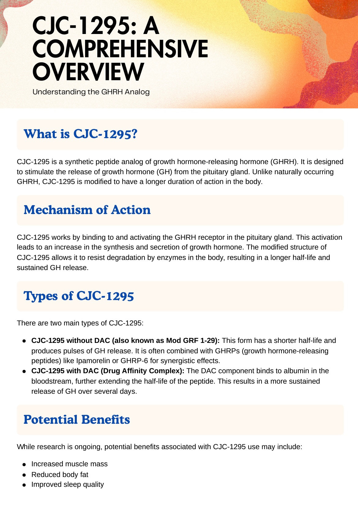 Cjc-1295 no DAc + Ipamorelin 5mg/5mg