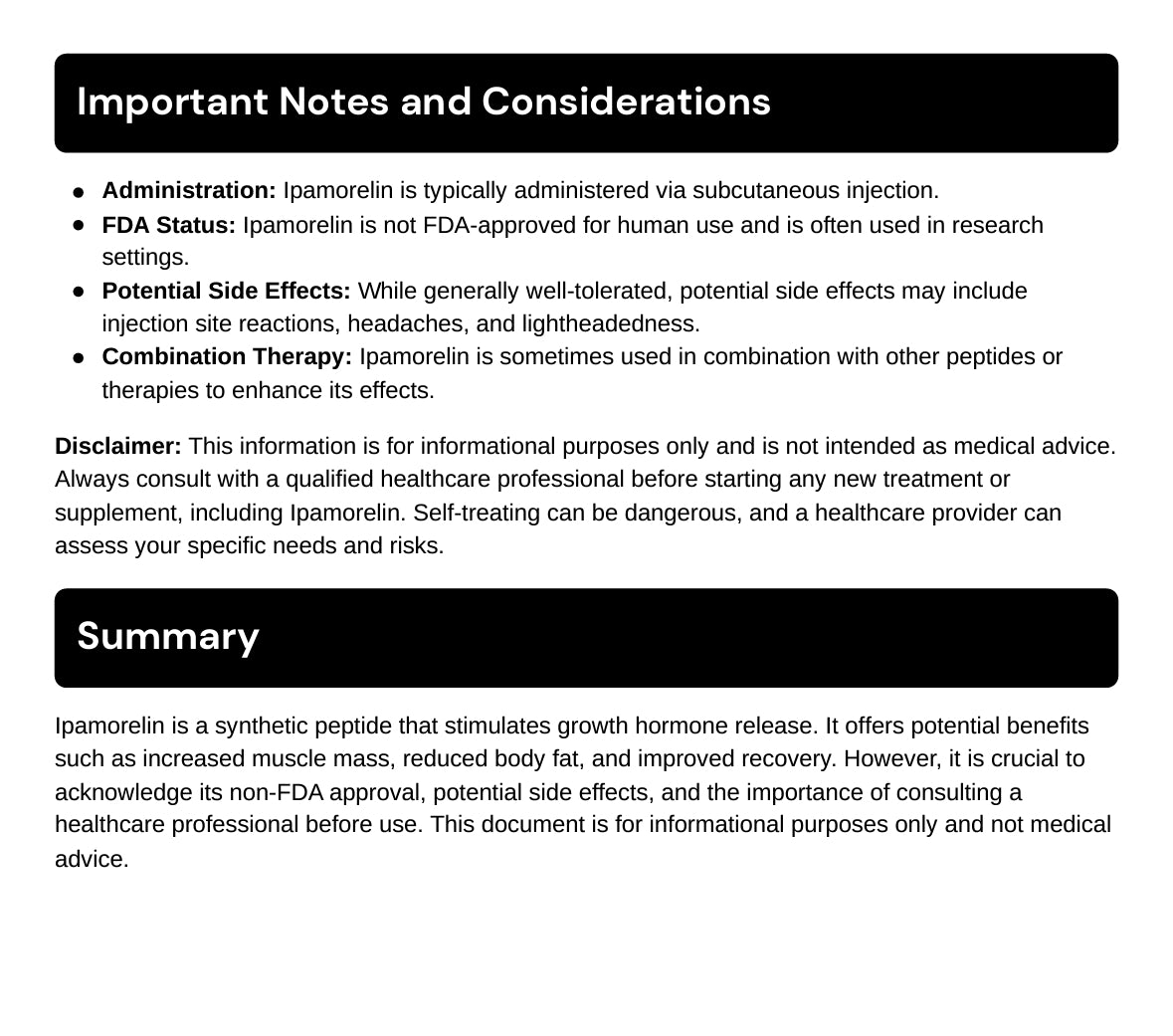 Cjc-1295 no DAc + Ipamorelin 5mg/5mg