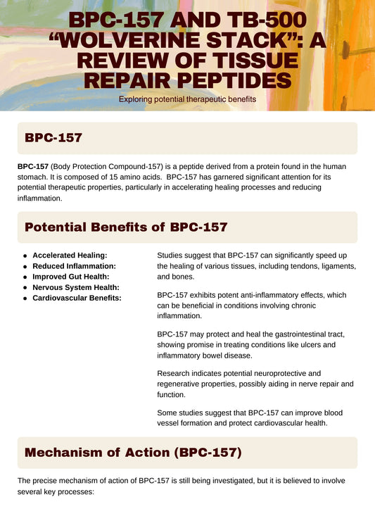 Tb500/bpc157 10mg/10mg